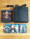 Sony PS4 500GB Bundle W/Cables, 3 Games,a Strategy Guide, Works, Fast Shipping