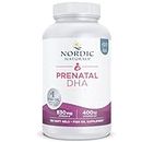 Nordic Naturals, Prenatal DHA, 830 mg di Omega-3 con EPA e DHA, Altamente Dosato, Senza Sapore, 180 Capsule molli, Testato in Laboratorio, Senza Soia, Senza Glutine, Non OGM