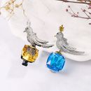 Fashion Artificial Crystal Bird Brooch Women Clothing Coat Accessories Gifts
