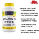 Healthy Origins Vitamina D-3 D3 10000 UI 10,000iu 360 softgels  VITAMINE Capsule