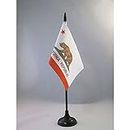 AZ FLAG Bandiera da Tavolo California 15x10cm - Piccola BANDIERINA Stato Americano – USA - Stati Uniti 10 x 15 cm