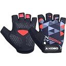 Kobo Gym Gloves for Men and Women, Gloves for Professional Weightlifting, Fitness Training and Workout