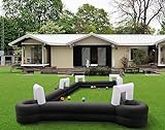 Giant Inflatable Soccer Pool Table Football Pool Pitch Billiards Inflatable Football Billiard Game with air Blower with 16 Balls
