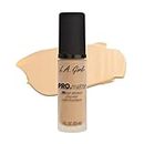 L. A Girl - HD Pro Matte Foundation-Ivory | Medium to full coverage foundation | Long wearing, buildable coverage | Best for normal to oily skin types | Suede-like finish | 30ml