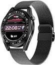 Smart Watch,1.28" Touch Screen Smartwatch,Fitness Trackers with Bluetooth Call Heart Rate Monitor Blood Pressure Spo2 Sleep Monitor Pedometer IP67 Waterproofb Android iOS,Black w(D)