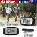 3D Sensor LCD Pedometer Step Walking Distance Calorie Counter Jogging Running AU