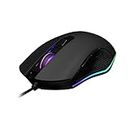 GAMDIAS RGB Wired Gaming Mouse | Aura GS2 | 6 Multi-Function Keys | Advance Ergonomic Design for Better Grip and Travel | Multi-Colour Lighting | 1.5m USB A Cable