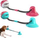 Dog Chew Toys for Aggressive Chewers- Suction Cup Interactive Dogs Toy for Pet