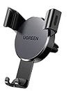 UGREEN Car Phone Holder Gravity Phone Mount Universal Air Vent Cradle Cell Phone Stand Compatible for iPhone 15 14 13 12 Pro Max 11 XS XR X 8 Plus, Note 20 10 S10 S9 S8 Plus, Pixel 4 XL (Black)