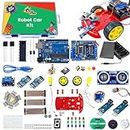 Quad Store Multipurpose 3 in 1 Robotics Starter Kit for beginners to intermediate level user compatible with Arduino IDE and Uno r3