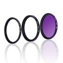 Filtro de lente 3 en 1 digital 52/55/58 mm UV+ CPL+ FLD para cámara Sony cañón