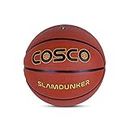 Cosco Slamdunker Basketball Size 7 Professional Basket Ball for Indoor-Outdoor Training Basketball for Players Basketball with Free Air Needle Best Basketball Match Ball for Kids, Men Slamdunker No 7, Brown