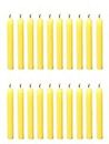 PROSPERRO LUMO by Parkash Candles Chime Candles Set of 20 | Ritual Spell Candle | Unscented (Yellow), Wax