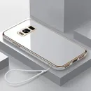 Für Samsung Galaxy S8 Fall Luxus quadratische Beschichtung Galaxy S8 plus Handy hülle stoß feste