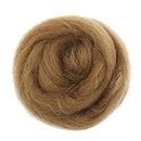 LOOM TREE® 1 Piece 10g Wool Top Roving Felting Wool Spinning Felting Fiber Coffee Needlecrafts & Yarn | Spinning & Felting | Roving Wool & Fibers