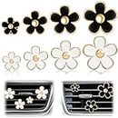 car decor, 8 Pieces Car Air Vent Clips Daisy Car Decoration Flower, Cute Flower Air Conditioning Outlet Clip, Car Scents Air Freshener, Car Air Outlet Vent Decorations Accessories for Girls Women