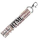 ISEE 360® HTML Lanyard Tag with Swivel Lobster for Gift Luggage Bags Backpack Laptop Bags L X H 5 X 0.8 INCH