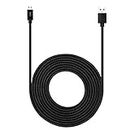 RoFI Lightning Cable 3Pack 2FT/4FT/6FT Premium Quality Wove Design iPhone Cable USB Cord Charging Charger for Apple iPhone 8 8 Plus 7 6s 6+ 5 5c 5s SE iPad iPod Nano iPod Touch (Black)