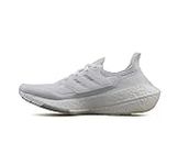 adidas Damen Ultraboost 21 Running Shoe, Cloud White/Cloud White/Grey, 39 1/3 EU