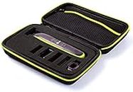 AMSAMOTION Case for Philips Norelco Trimmer Shaver QP2520 QP2530 QP2620 QP2630 EVA Hard Case with Sponge Travel Carrying Case Storage Bag for OneBlade One Blade