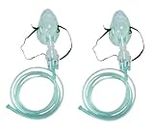 Nuwik Adult Mask with Air Tube, Medicine Chamber for All Nebulizer(Made In India)-Pack Of 2
