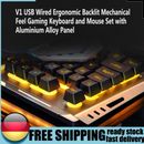Mechanical Keyboard Wired Game Mouse USB PC Keyboard Backlit Gaming Accessories 