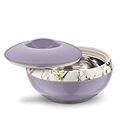 Asian Venus Inner Steel Casserole, 2500 ml, Voilet |PU Insulated| BPA Free | Odour Proof| Food Grade | Easy to Carry | Easy to Store | Ideal for Chapatti | Roti | Serving Casserole