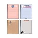 Funny Office Notepads - Funny Notepad Assorted Pack - 4 Novelty Notepads - Funny Office Supplies (4) (Funny #1)