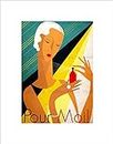 AD Health Beauty Perfume Scent Woman Bottle pour Moi France Art Print B12X6326