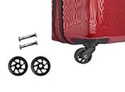 Luggage Wheels Only for Replacement and Repair Travel Trolley Bag Suitcases Rubber Wheels for Luggage Parts, (Set Of 2 Pieces):