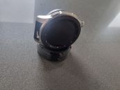 Samsung Galaxy Watch 46mm Boîtier Argenté, Bracelet Noir, Montre Connectée...