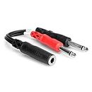 Hosa YPP-136 1/4" TRSF to Dual 1/4" TS Stereo Breakout Cable