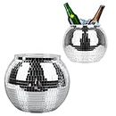Disco Ball Ice Bucket, Beverage Tubs Disco Ice Bucket Ice Storage Ice Barrel for Beer Cocktail Wine Champagne Cold Drinks, Bar Cart Accessories, Large Capacity, Keep Drink Cool
