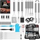 BBQ Grill Accessories BBQ Tools Set, AISITIN 35 PCS BBQ Grilling Accessories, Stainless Steel Grill Tools Set for Smoker, Camping, Kitchen, Barbecue Grill Accessories for Men,Women