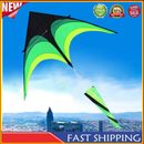 1.6m Big Triangle Kite 10 Meter Tail Flight Kite with Wheel Line for Kids Adults