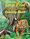 Large Print Color By Number Coloring Book: Easy Large Print Color By Number Coloring Book With Birds, Flowers, Animals Gardens, Landscapes(stained ... by number coloring book)100 coloring pages.v3