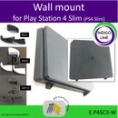PlayStation 4 Slim (PS4 Slim) wall bracket mount holder. Made in the UK by us
