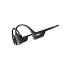 SHOKZ OpenRun Pro - Premium Bone Conduction On-Ear Bluetooth Sport Headphones - Sweat Resistant Wireless Earphones for Workouts and Running with Deep Base - Built-in Mic, with Headband (Black)