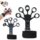 2pack Finger Strengthener Hand Grip Strengthener,6 Resistant Level Bands Silicone Wrist Stretcher,Guitar Finger Exercise Trainer Hand Forearm Grip Strengthener For Muscle Training Sports