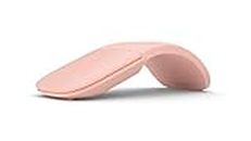 Microsoft Arc Mouse: sleek, ergonomic design, ultra slim and lightweight, Bluetooth mouse for PC/Laptop,Desktop works with Windows/Mac computers - Soft Pink
