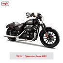 Maisto 1:12 Harley Motorcycle 2014 Sportster Iron 883 Die Cast Vehicles Collecti