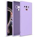 Pikkme Samsung Galaxy Note 9 Back Cover Soft Matte Liquid Silicone TPU | Camera Protection | Shockproof Slim Back Case for Samsung Galaxy Note 9 (Purple)