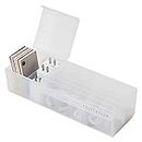 Amazon Brand - Umi Data Cable Organizer Box Charge Cable Management 7 Compartments Storage Box For USB Cord Sorter, Cards, Paper Clips, Clamps, Small Desk Electronic Accessories Organizer (White)