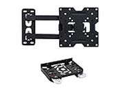 RISSACHI Heavy Duty Wall & Ceiling Mount Stand for 14 to 42 inch LED/LCD TV (Black) with Set Top Box/DTH Stand with Remote Holder Black (Ideal for All Type of Set Top Box)