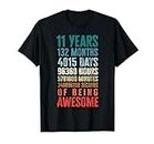 11 Years 132 Months Of Being Awesome 11th Birthday Gifts T-Shirt