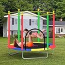 First Play 55”/140cm Trampoline with Safety Net & More Stable U-Shaped Legs I Trampoline for Kids Indoor Outdoor I 130KG Weight Bearing I Jumping Toy for Kids I Trampoline Kid I Gift for Kids