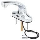 T&S EC-3103-VF05-HG ChekPoint Deck Mounted Hands-Free Sensor Faucet with 4 7/8" Rigid Cast Spout, 0.5 GPM Vandal-Resistant Spray Device, Hydro-Generator Power Supply, and Mechanical Mixing Valve