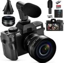 Digital Photography Camera 4K Video Includes Microphone And Camera Lens