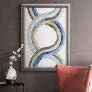 Orren Ellis Natural Weaving I Premium Framed Canvas- Ready To Hang Canvas, Solid Wood in Blue/Gray | 27 H x 18 W x 2.5 D in | Wayfair