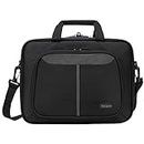 Targus Intellect Slim Slipcase Bag with Durable Water-Resistant Nylon, Two Large Exterior Pockets, Removable Shoulder Strap, Protective Sleeve for 12.1-Inch Laptop and Tablet, Black (TBT248US)